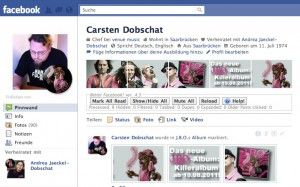 So ungefähr sieht's aus: Das Profilbanner bei Facebook…