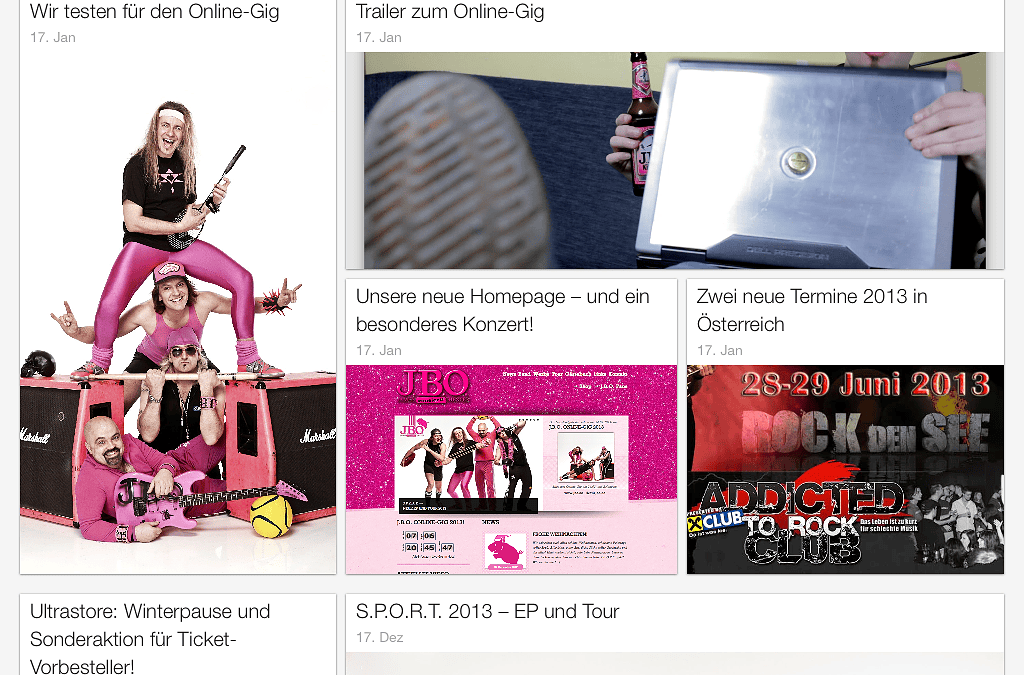 J.B.O. auf Google Currents