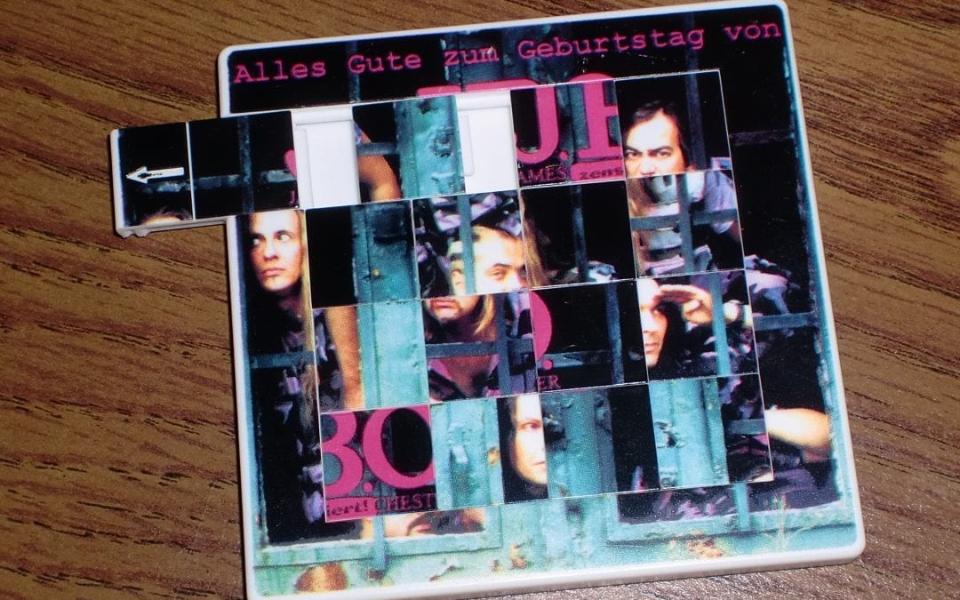 Historisches: Geburtstagsschiebepuzzle