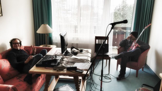 Bei der Arbeit am neuen Album…