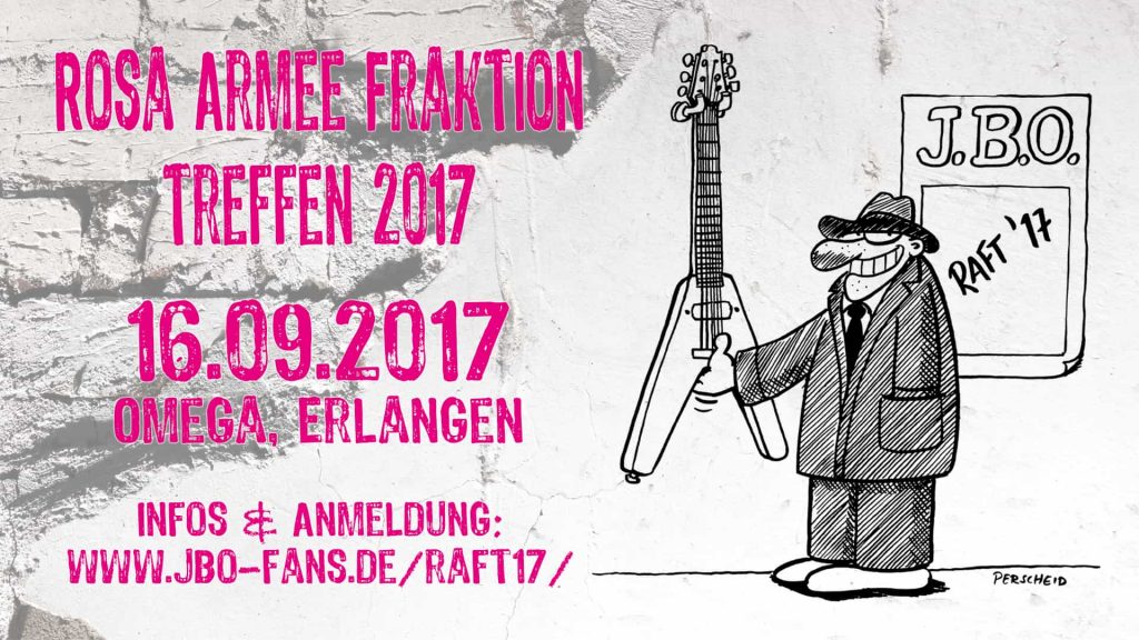 Rosa Armee Fraktion Treffen 2017 Ankündigung