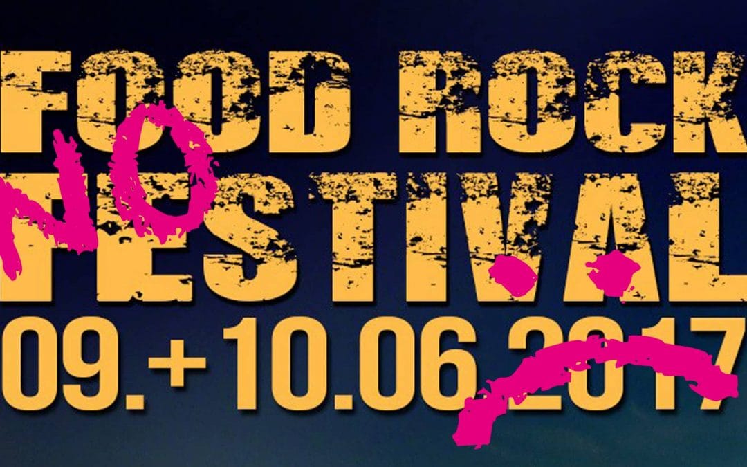 Kein Auftritt beim Food Rock Festival :(