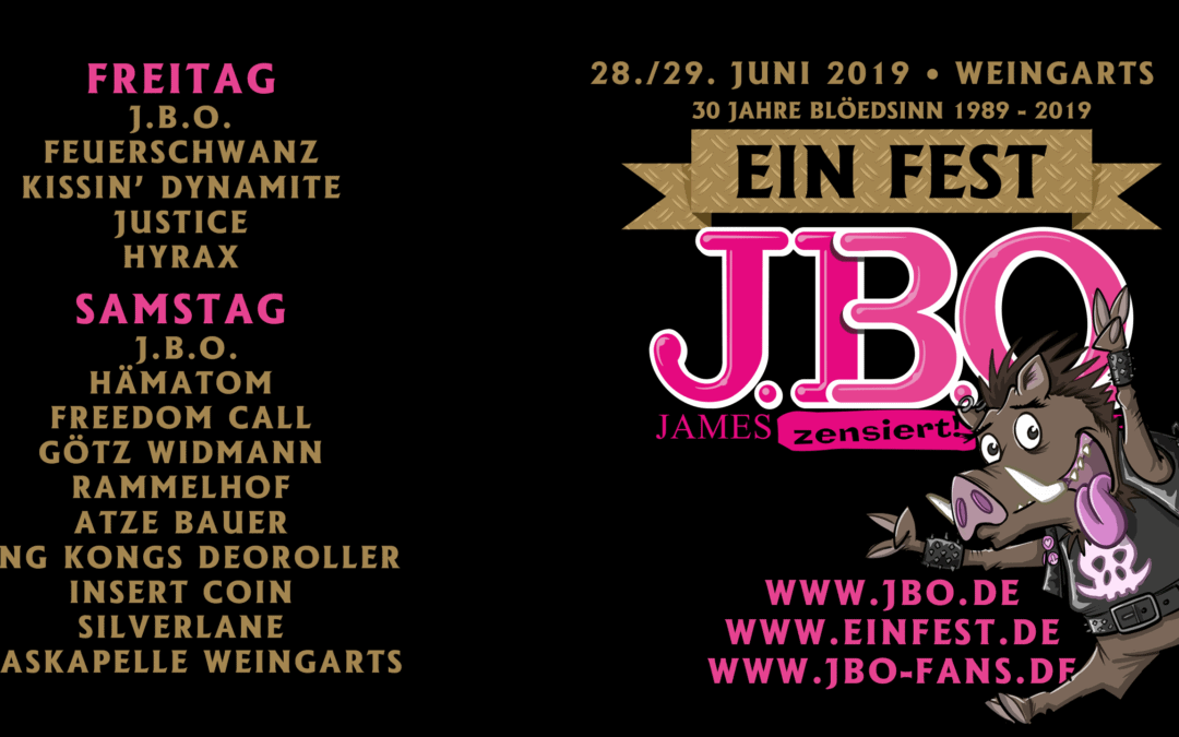 Ein Fest – Running Order