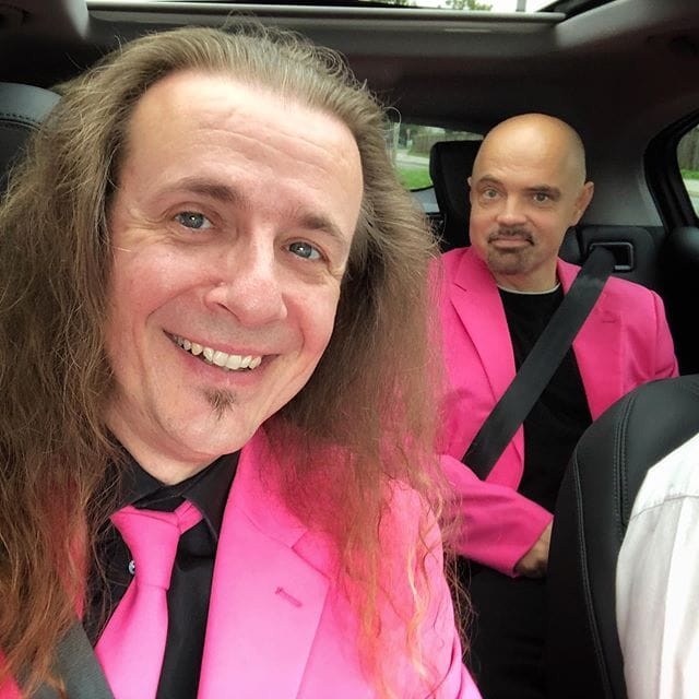 Instagram: „Hannes und Vito auf dem Weg zur Wiesn mit der @rock_anten...“