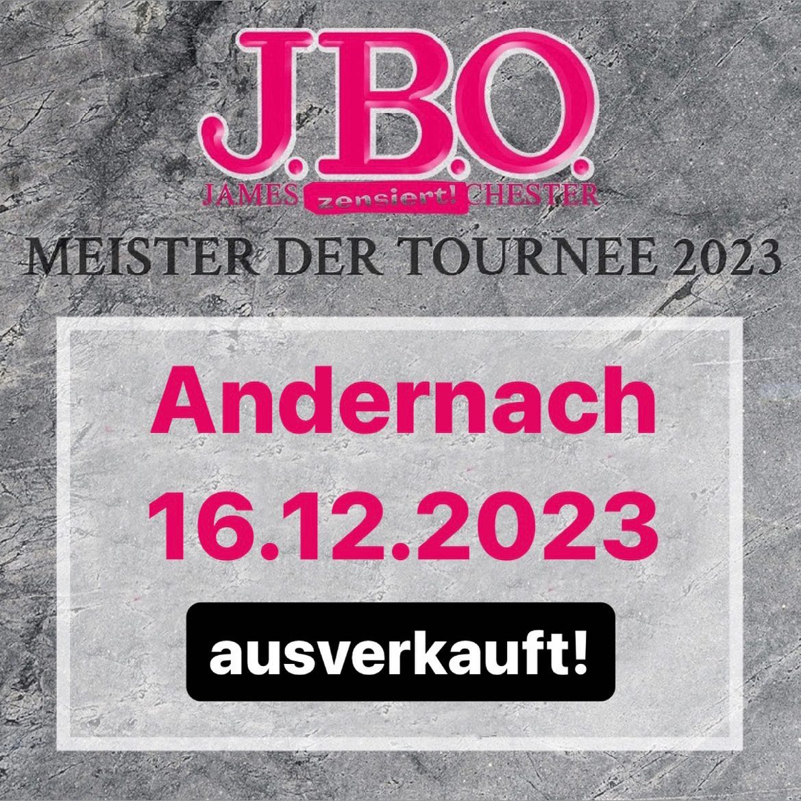 Instagram: Eine weitere Show ist ausverkauft. Wir hoffen, Ihr habt a...