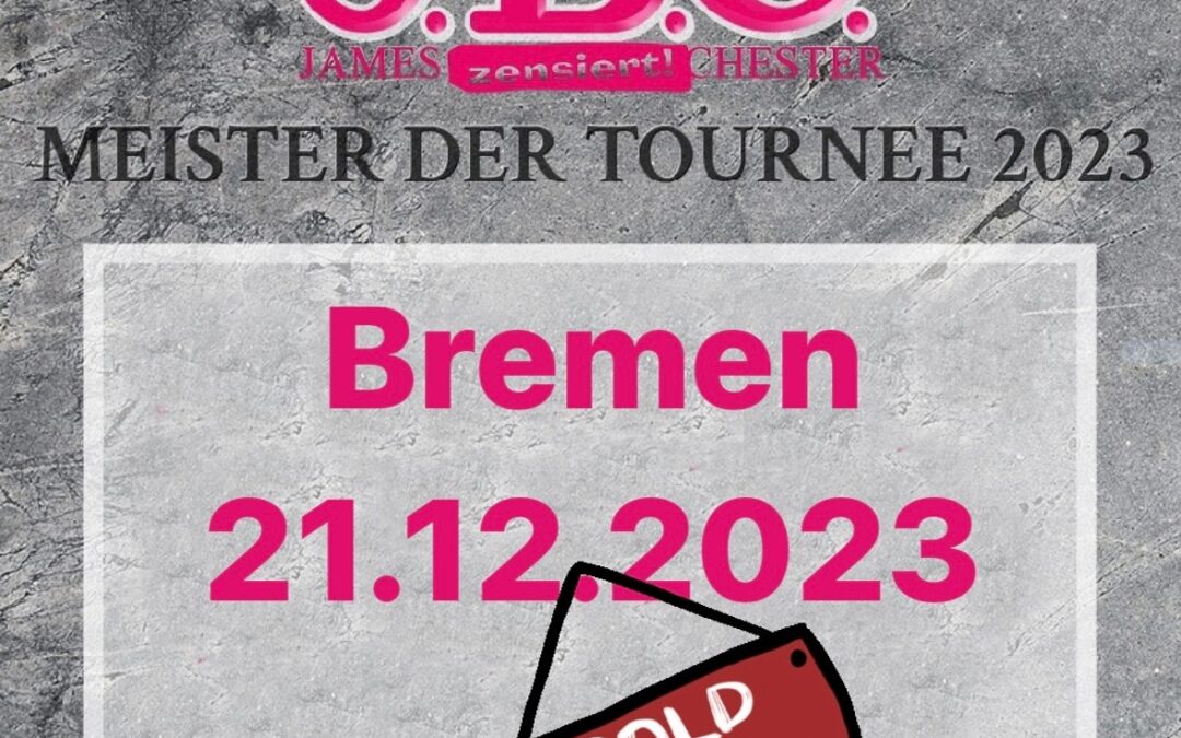 Instagram: Die nächste Show ist ausverkauft! Auch in Bremen wird es …