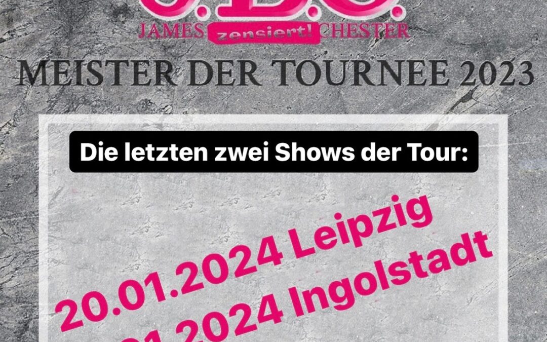 Instagram: Die letzten zwei Shows der Meister der Tournee:20.01.20…
