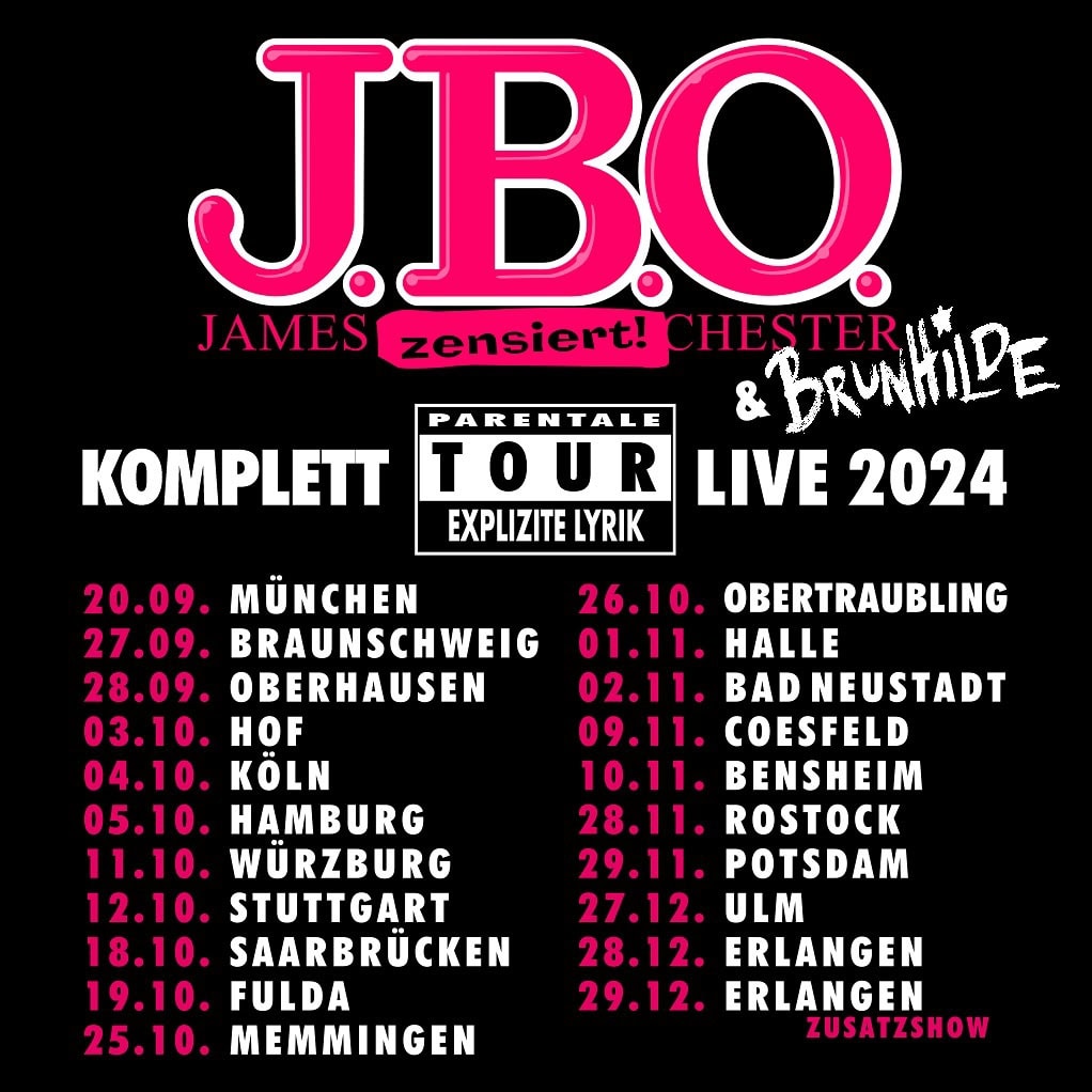 Instagram: Einfach nochmal zum Anpinnen - die ganze Tour Herbst 2024...